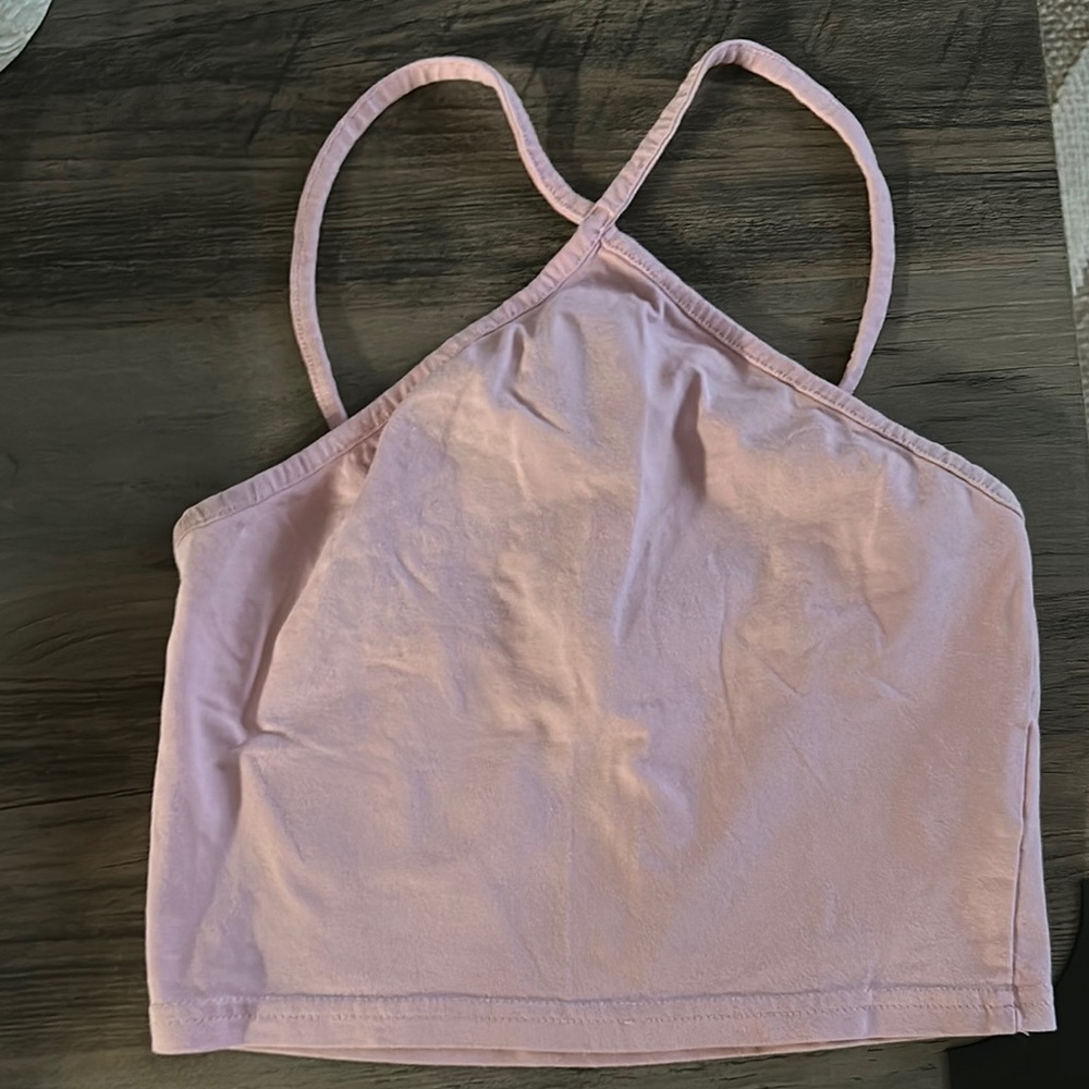 Divided Pink Kids Tank Top